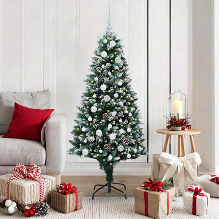 Kunstkerstboom Groen 150 Cm Pvc En Staal En Kunststof