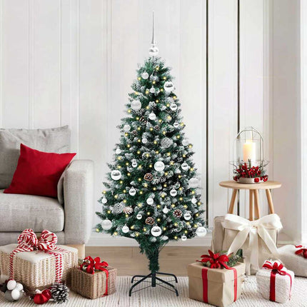 Kunstkerstboom Groen 150 Cm Pvc En Staal En Kunststof