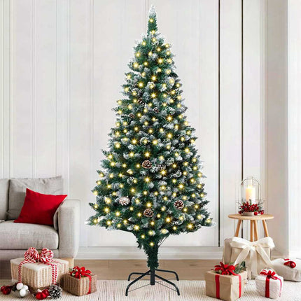 Kunstkerstboom Groen 150 Cm Pvc En Staal En Kunststof