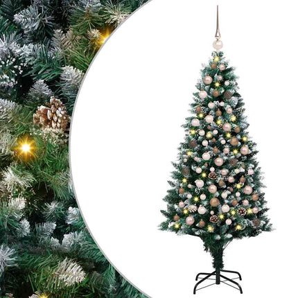 Kunstkerstboom Groen 150 Cm Pvc En Staal En Kunststof