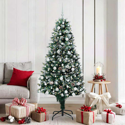 Kunstkerstboom Groen 150 Cm Pvc En Staal En Kunststof