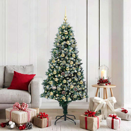 Kunstkerstboom Groen 150 Cm Pvc En Staal En Kunststof