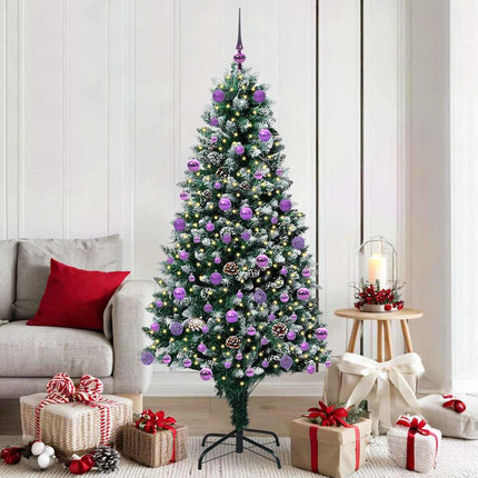 Kunstkerstboom Groen 150 Cm Pvc En Staal En Kunststof