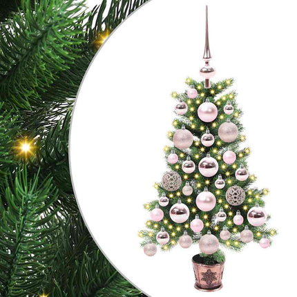 Kerstboom Met 150 Led Met Standaard Groen 65 Cm Pe