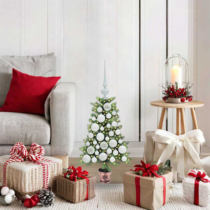Kerstboom Met 150 Led Met Standaard Groen 65 Cm Pe