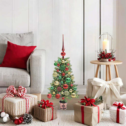Kerstboom Met 150 Led Met Standaard Groen 65 Cm Pe