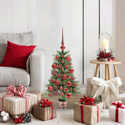 Kerstboom Met 150 Led Met Standaard Groen 65 Cm Pe
