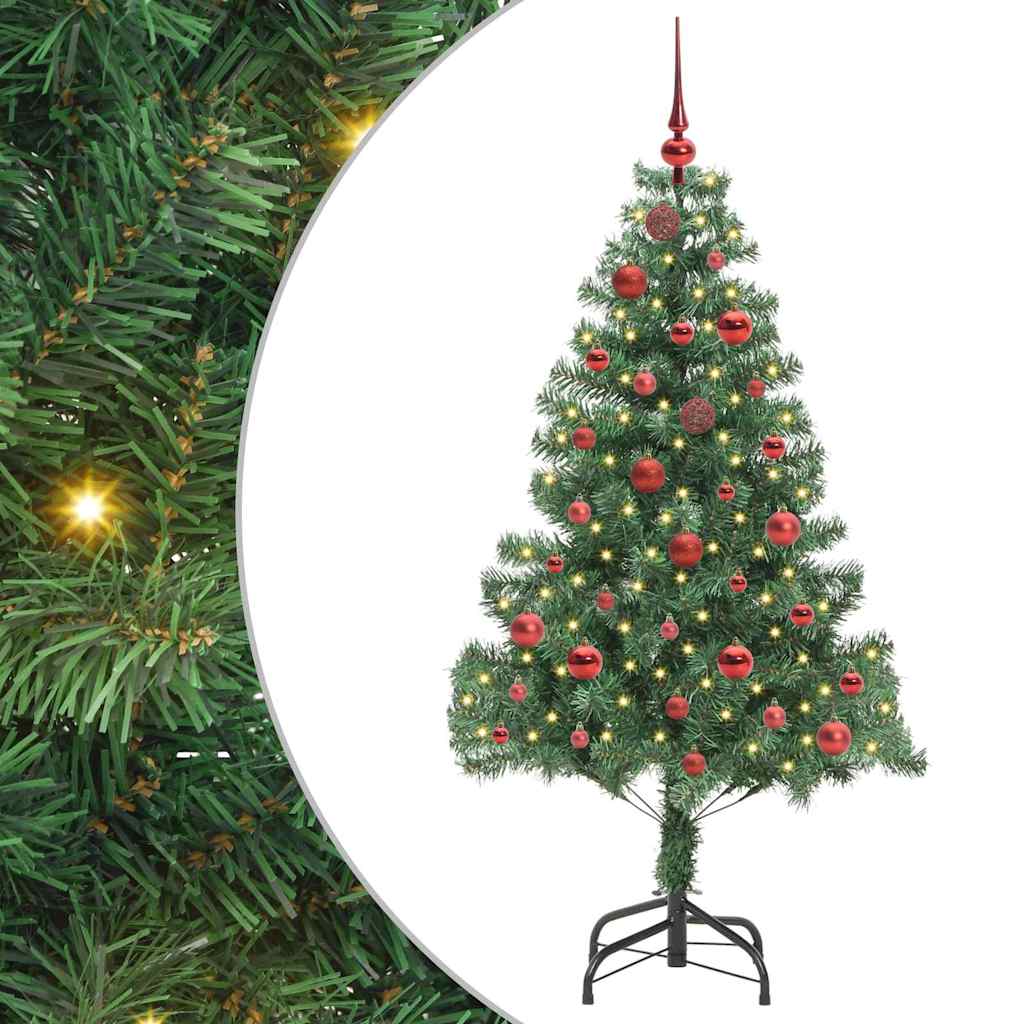 Kerstboom met 150 LED met standaard Groen 150 cm PVC