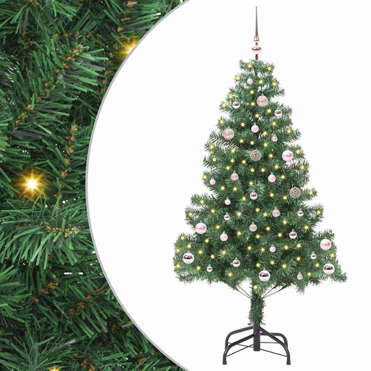 Kerstboom met 150 LED met standaard Groen 150 cm PVC