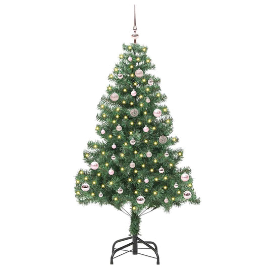 Kerstboom met 150 LED met standaard Groen 150 cm PVC