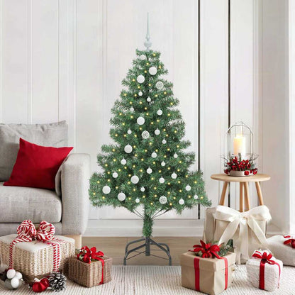 Kerstboom met 150 LED met standaard Groen 150 cm PVC