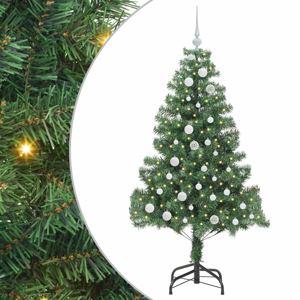 Kerstboom met 150 LED met standaard Groen 150 cm PVC