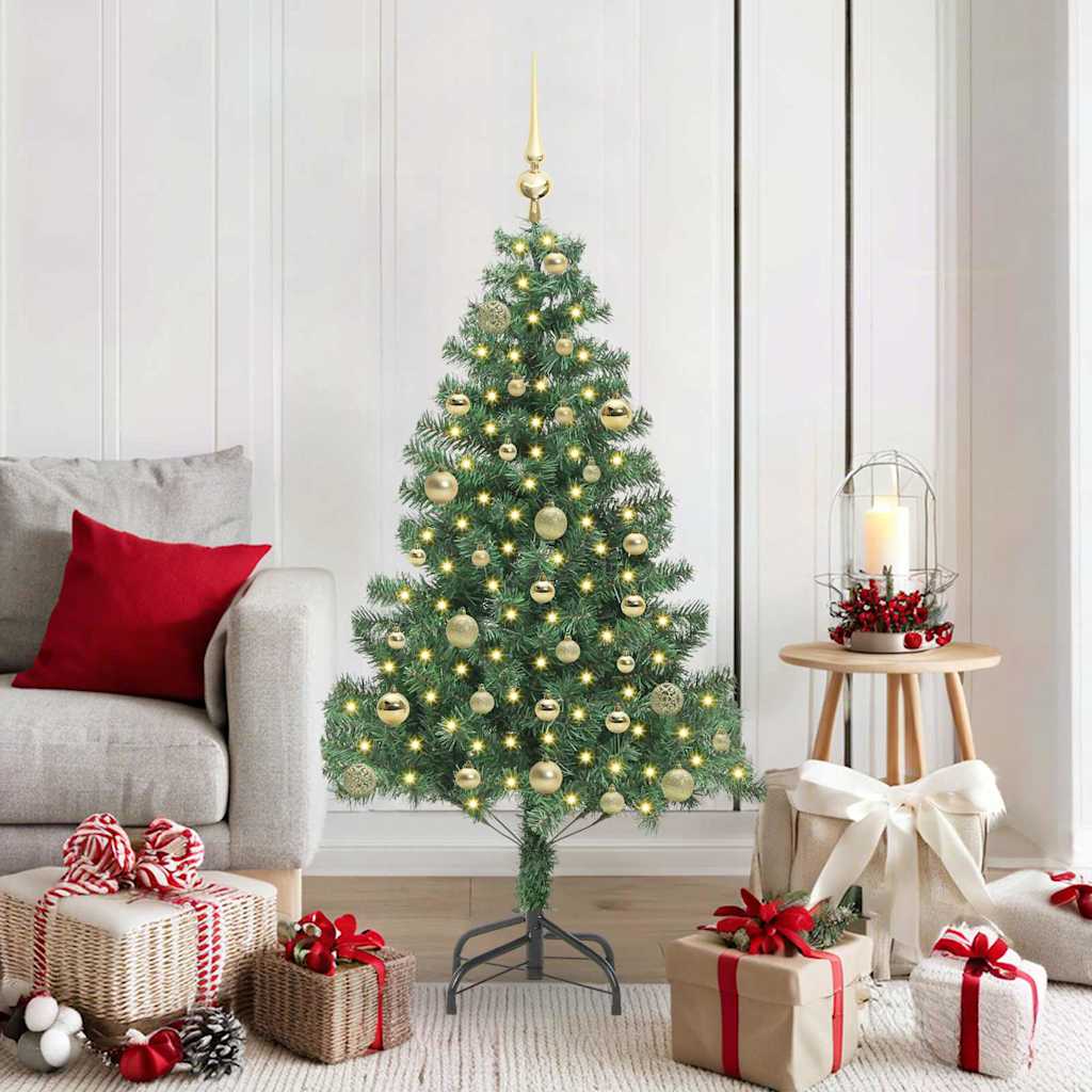 Kerstboom met 150 LED met standaard Groen 150 cm PVC
