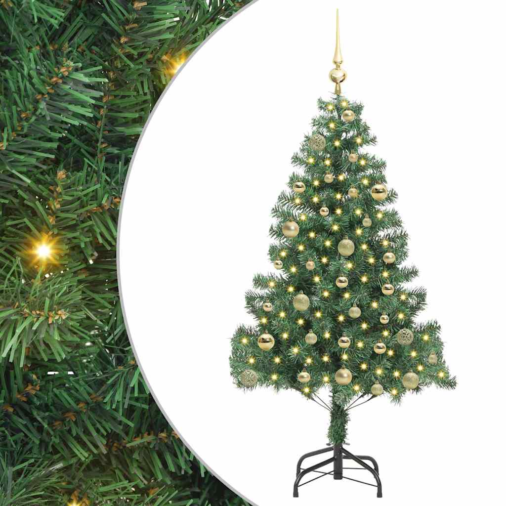 Kerstboom met 150 LED met standaard Groen 150 cm PVC