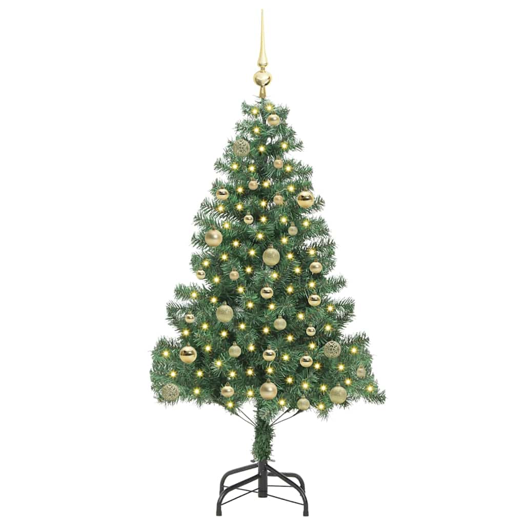 Kerstboom met 150 LED met standaard Groen 150 cm PVC