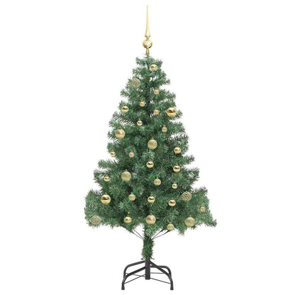 Kerstboom met 150 LED met standaard Groen 150 cm PVC
