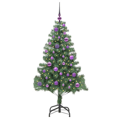 Kerstboom met 150 LED met standaard Groen 150 cm PVC