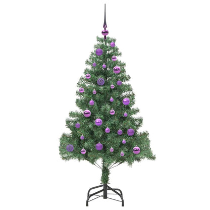Kerstboom met 150 LED met standaard Groen 150 cm PVC