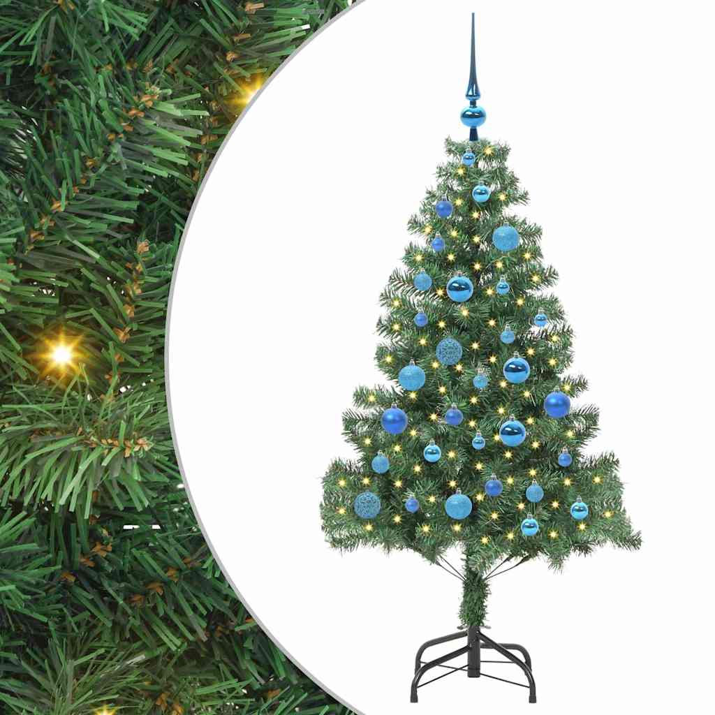 Kerstboom met 150 LED met standaard Groen 150 cm PVC