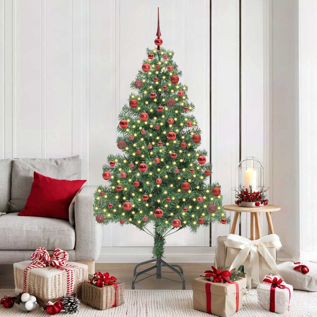 Kerstboom met 300 LED met standaard Groen 180 cm PVC