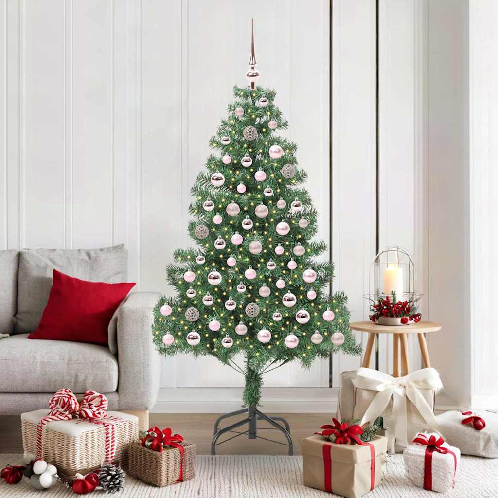 Kerstboom met 300 LED met standaard Groen 180 cm PVC