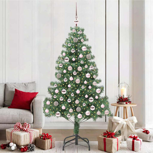 Kerstboom met 300 LED met standaard Groen 210 cm PVC