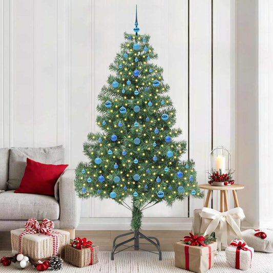 Kerstboom met 300 LED met standaard Groen 210 cm PVC