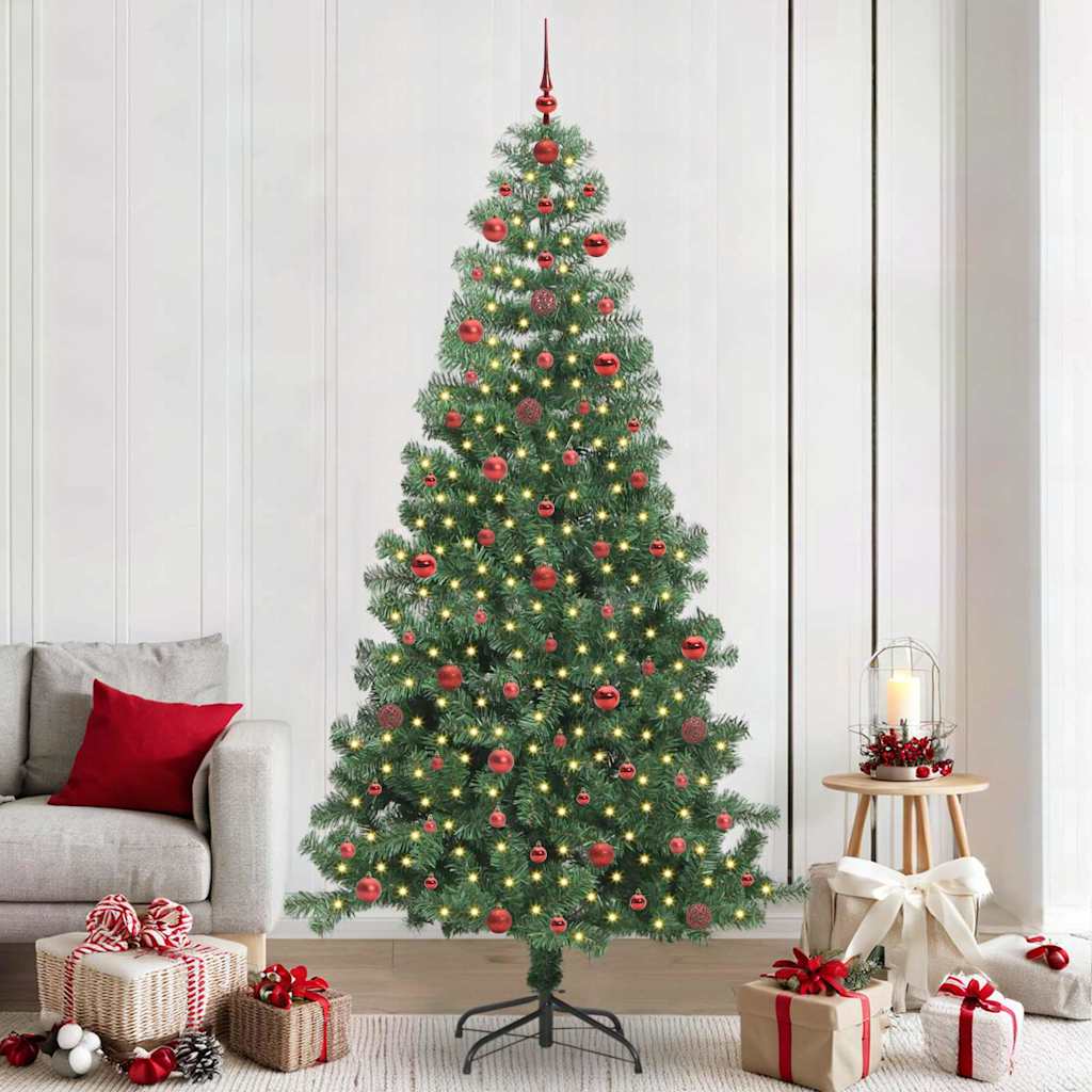 Kerstboom met 300 LED met standaard Groen 240 cm PVC