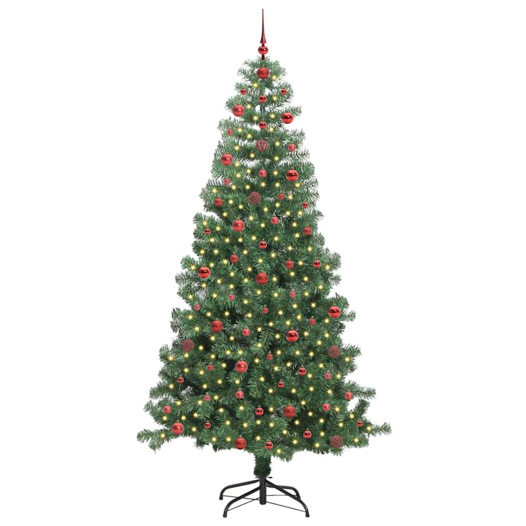 Kerstboom met 300 LED met standaard Groen 240 cm PVC