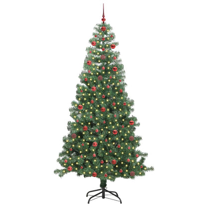 Kerstboom met 300 LED met standaard Groen 240 cm PVC