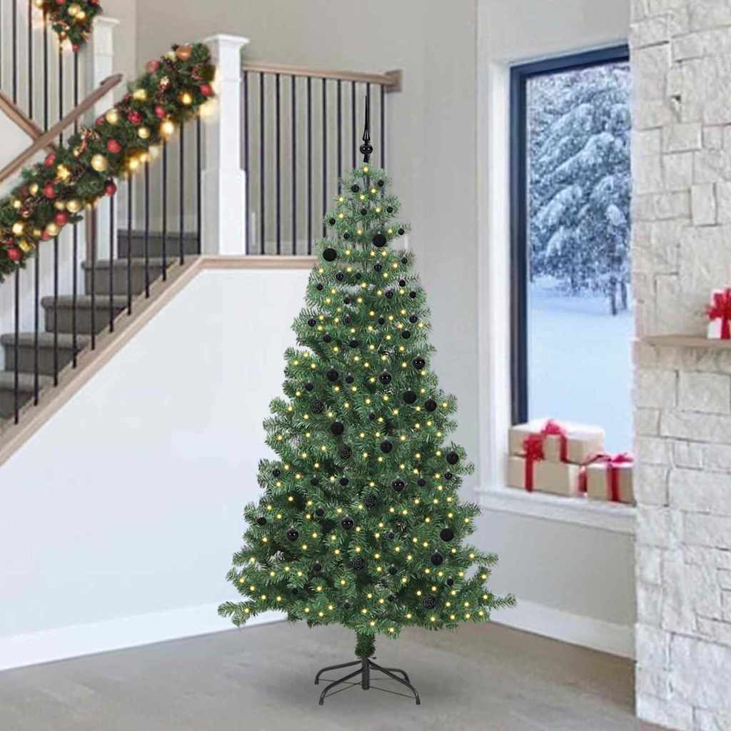 Kerstboom met 300 LED met standaard Groen 240 cm PVC