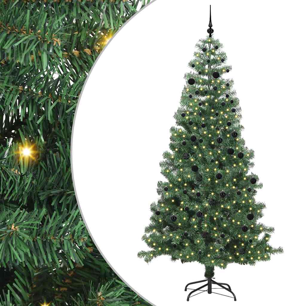 Kerstboom met 300 LED met standaard Groen 240 cm PVC