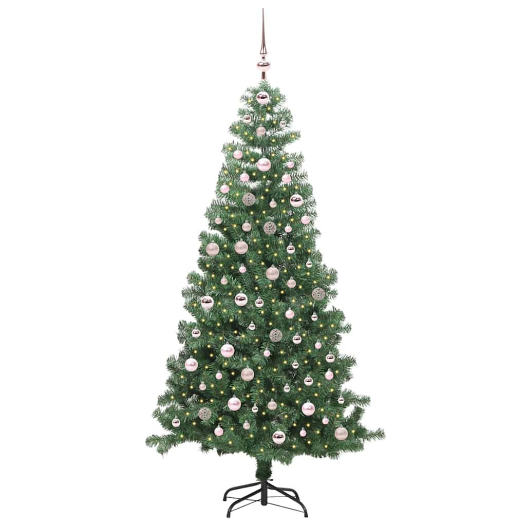 Kerstboom met 300 LED met standaard Groen 240 cm PVC