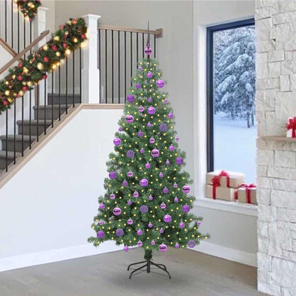 Kerstboom met 300 LED met standaard Groen 240 cm PVC