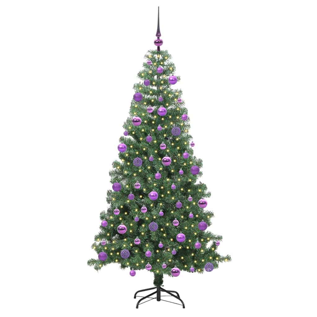 Kerstboom met 300 LED met standaard Groen 240 cm PVC
