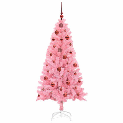 Kerstboom met 150 LED met standaard Roze 150 cm PVC