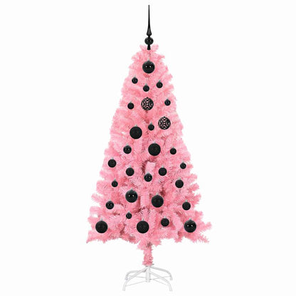 Kerstboom met 150 LED met standaard Roze 150 cm PVC