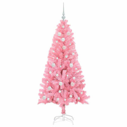 Kerstboom met 150 LED met standaard Roze 150 cm PVC