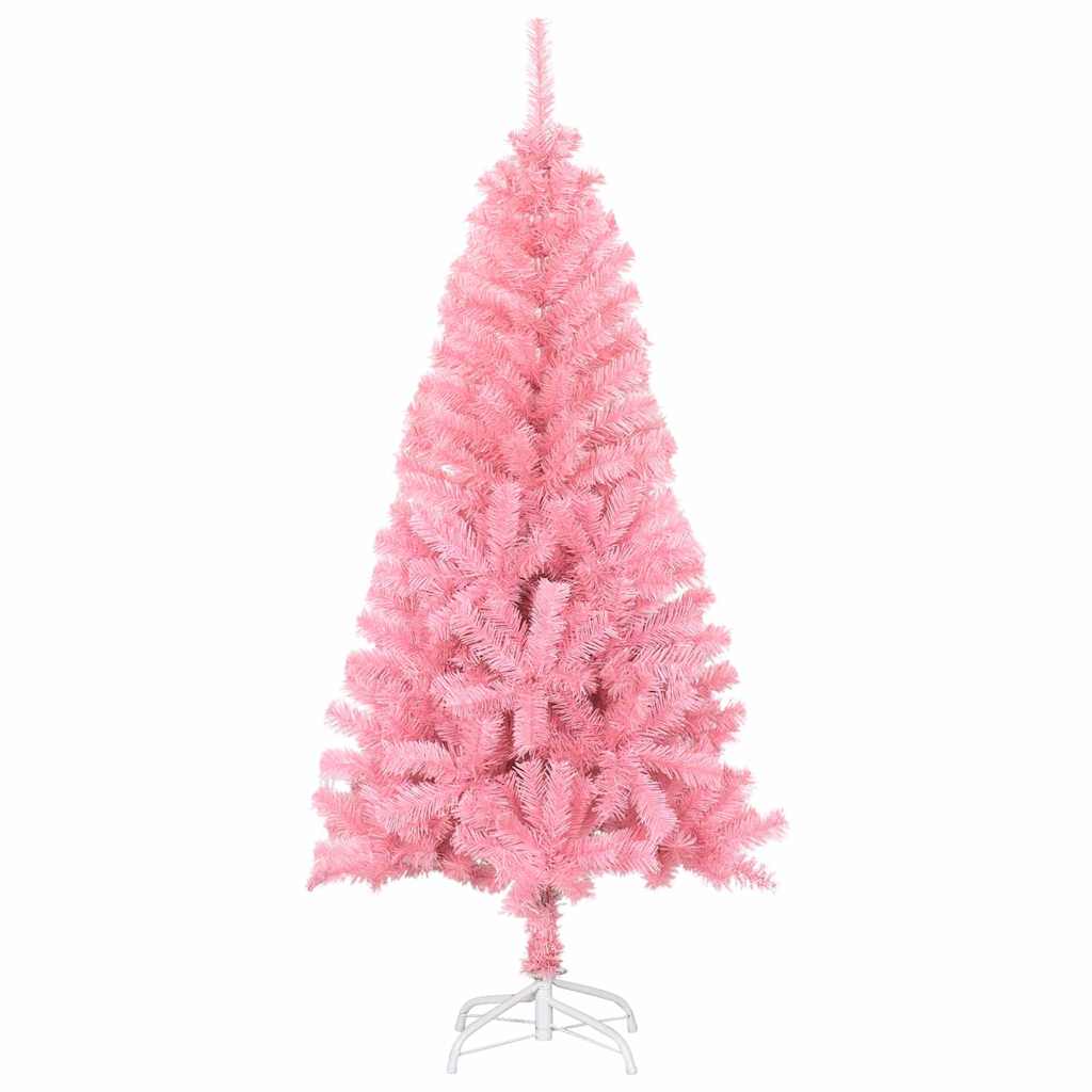 Kerstboom met 150 LED met standaard Roze 150 cm PVC