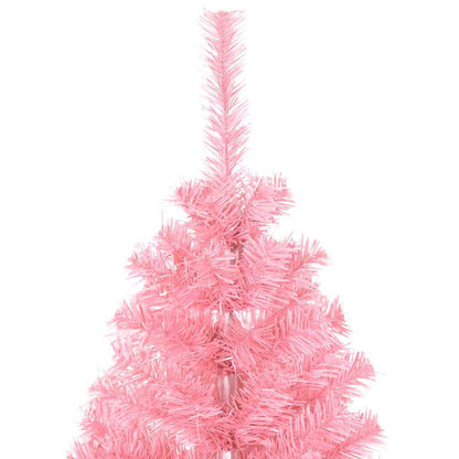 Kerstboom met 150 LED met standaard Roze 150 cm PVC