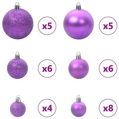 Kerstboom met 150 LED met standaard Roze 150 cm PVC
