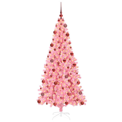 Kerstboom met 300 LED met standaard Roze 180 cm PVC