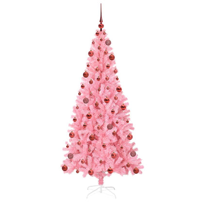 Kerstboom met 300 LED met standaard Roze 180 cm PVC