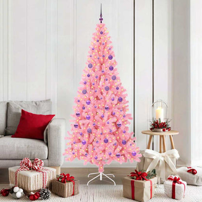 Kerstboom met 300 LED met standaard Roze 180 cm PVC