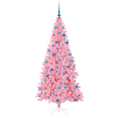 Kerstboom met 300 LED met standaard Roze 180 cm PVC