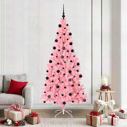 Kerstboom met 300 LED met standaard Roze 210 cm PVC