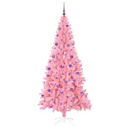 Kerstboom met 300 LED met standaard Roze 210 cm PVC