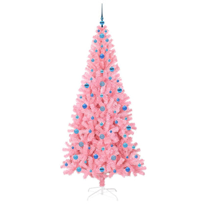 Kerstboom met 300 LED met standaard Roze 210 cm PVC