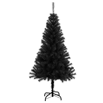 Kerstboom met 150 LED met standaard Zwart 150 cm PVC