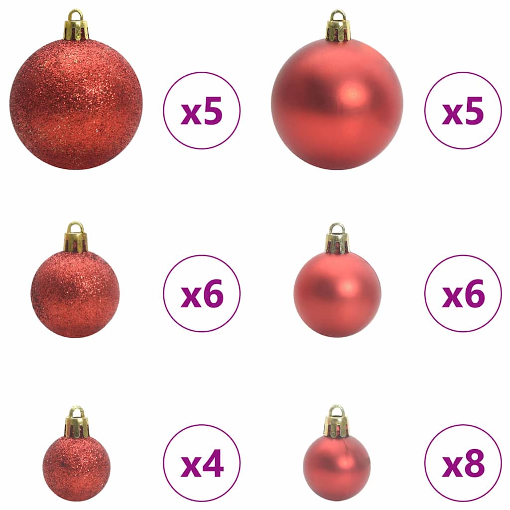 Kerstboom met 150 LED met standaard Zwart 150 cm PVC